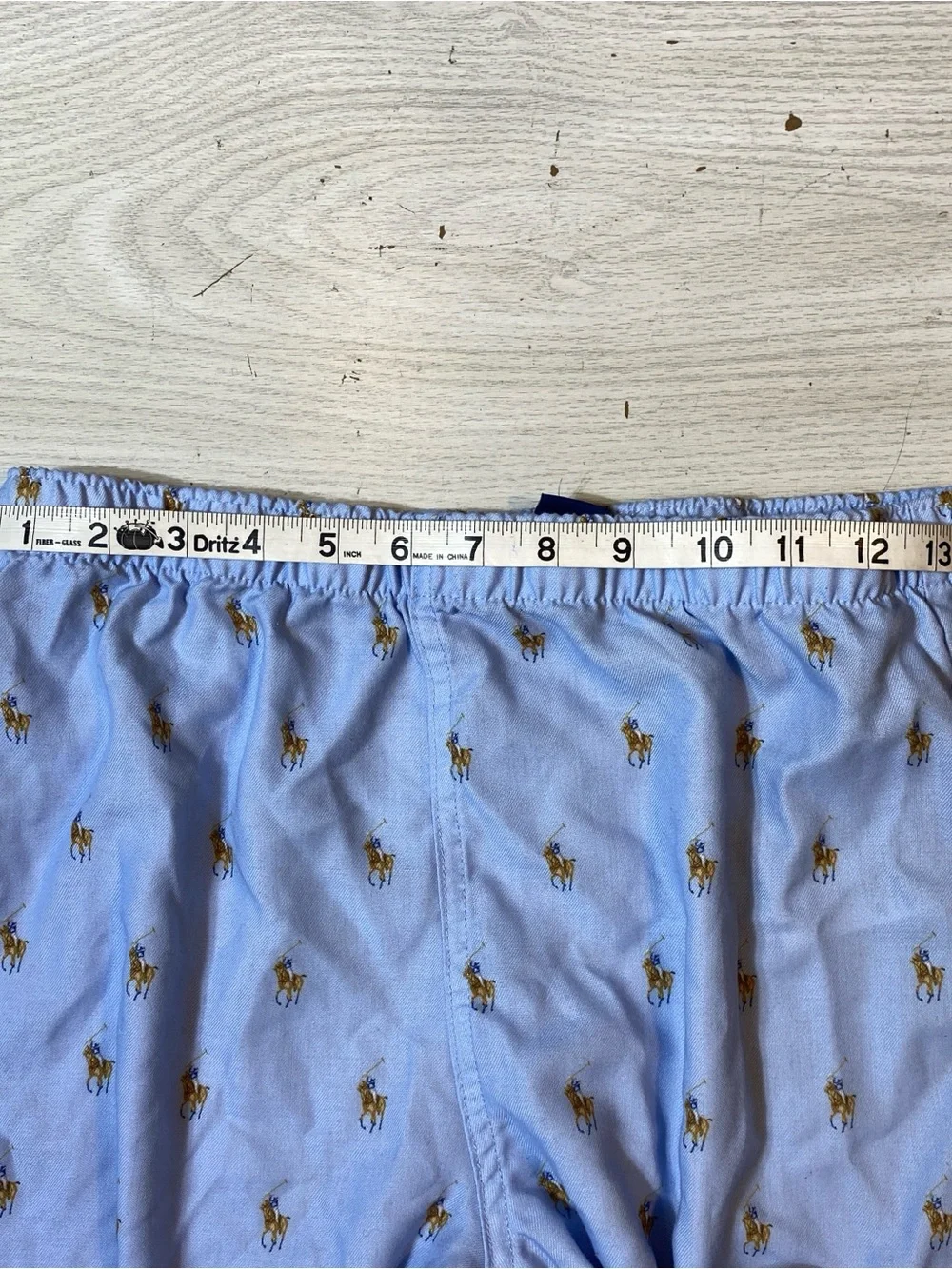 Polo Ralph Lauren Boys L 12-13 Pajama Set Blue Pony Print Shirt Pants